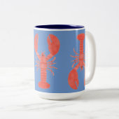 Mug à deux tons de homard du Maine, 15 oz (Devant droit)