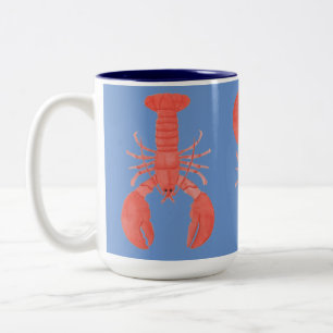 Mug à deux tons de homard du Maine, 15 oz