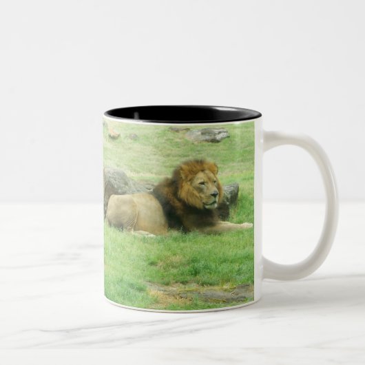 Mug à deux tons de lion (Droit)