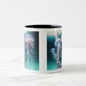 Mug à deux tons de méduse, 11 oz (Centre)