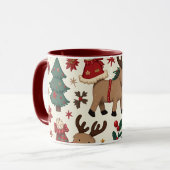 Mug à deux tons de Noël, 11 oz (Devant gauche)