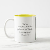 Mug à deux tons de roses jaunes (Gauche)