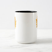 Mug à deux tons de tournesol radiant - 15 oz (Centre)