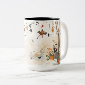 Mug à deux tons éffrayant Halloween - 15 oz automn (Devant droit)