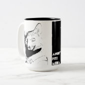 Mug à deux tons Fitz en colère (Devant gauche)