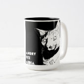 Mug à deux tons Fitz en colère (Devant droit)