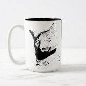 Mug à deux tons Fitz en colère (Gauche)