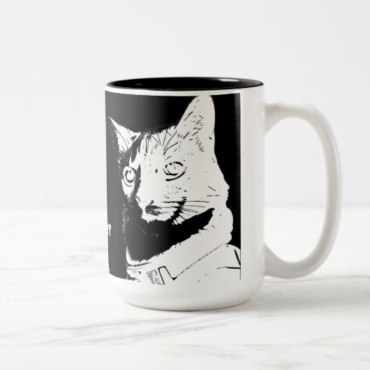 Mug à deux tons Fitz en colère (Droit)
