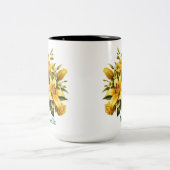 Mug à deux tons fleuris, 15 oz (Centre)