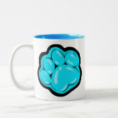 Mug à deux tons Kitty Paw (Gauche)