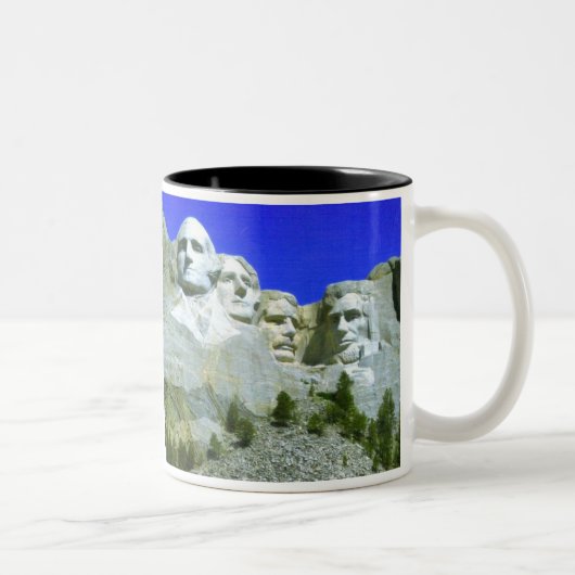 Mug à deux tons Mount Rushmore (Droit)