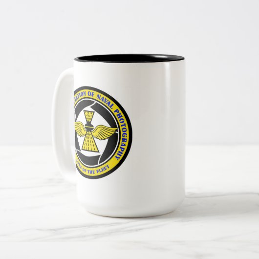 Mug à deux tons NANP, 15 oz (Devant gauche)