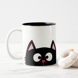 Mug à deux tons noir 11 oz