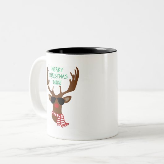 Mug à deux tons noir 11 oz (Devant gauche)