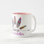 Mug à deux tons noir 11 oz (Devant droit)