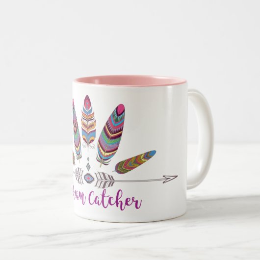 Mug à deux tons noir 11 oz (Devant droit)