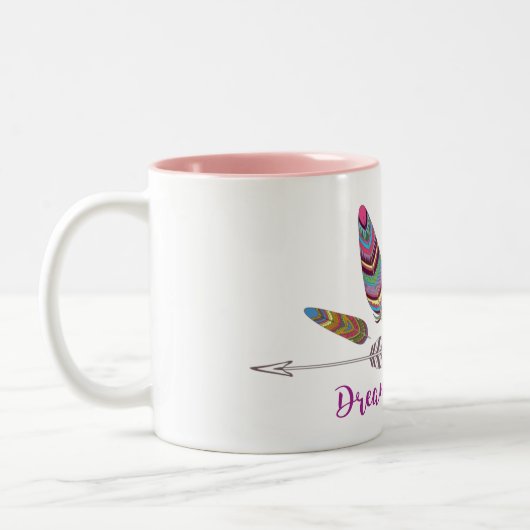 Mug à deux tons noir 11 oz (Gauche)