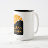 Mug à deux tons noir 15 oz (Devant droit)