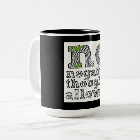 Mug à deux tons noir 15 oz (Devant gauche)