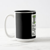 Mug à deux tons noir 15 oz (Gauche)
