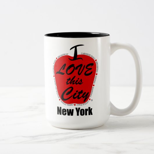 Mug à deux tons noir 15 oz (Droit)