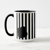 Mug à deux tons noir et blanc (Gauche)