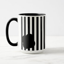 Mug à deux tons noir et blanc