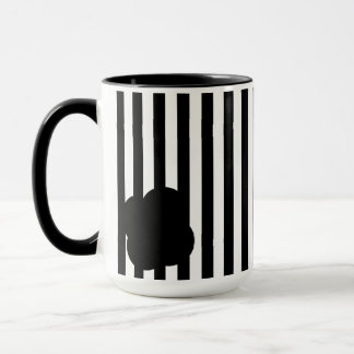 Mug à deux tons noir et blanc