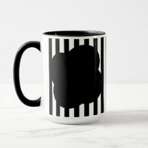 Mug à deux tons noir et blanc