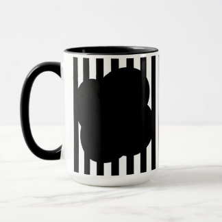 Mug à deux tons noir et blanc