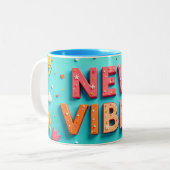 Mug à deux tons Nouveau Vibez (Devant gauche)