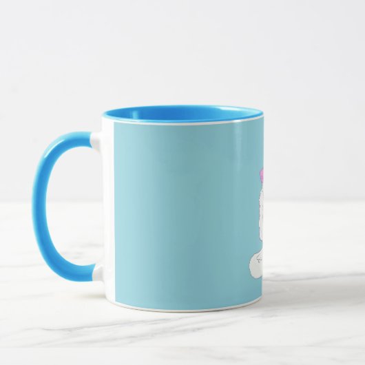 Mug à deux tons NYGEL Laurel, 15 oz (Gauche)