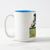 Mug à deux tons pour guerrier de rugby (Gauche)