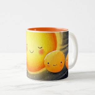 Mug à deux tons pour les amis solaires