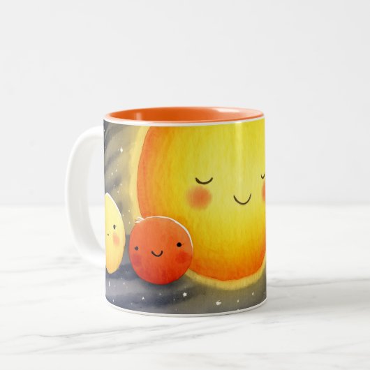 Mug à deux tons pour les amis solaires (Devant gauche)