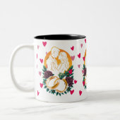 Mug à deux tons romantique Mariage (Gauche)