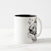 Mug à deux tons Serene Koi Pond - 11 oz (Devant droit)