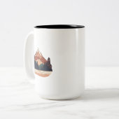 Mug à deux tons Serene Mountain - 15 oz (Devant gauche)