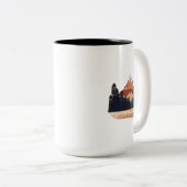 Mug à deux tons Serene Mountain - 15 oz (Devant droit)