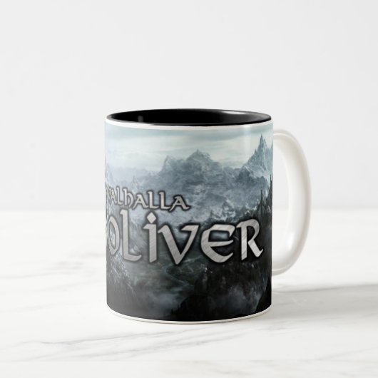 Mug à deux tons, Valhalla Oliver | Rune (Devant droit)