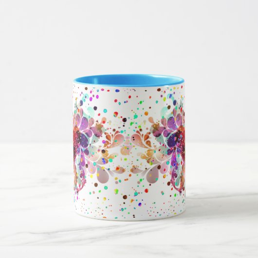 Mug à éclaboussure couleur sauvage (Centre)