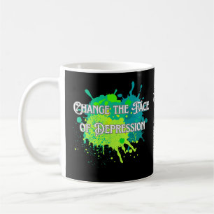 Mug à éclaboussure CTFOD - Noir avec peinture bleu