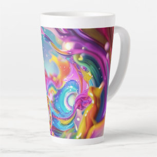 Mug à éclaboussures colorées - Idéal pour les latt