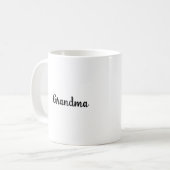 Mug à écriture Grand-mère Classique Blanc (Devant gauche)
