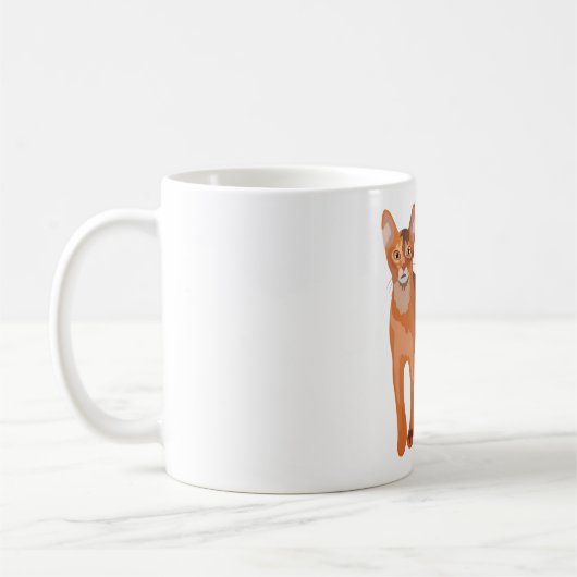 Mug A est pour Abyssinian Cat (Gauche)