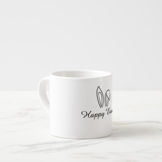 Mug à expresso Joyeuses Pâques - Cadeau festif (Devant gauche)