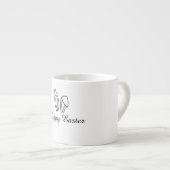Mug à expresso Joyeuses Pâques - Cadeau festif (Devant droit)