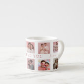 Mug à expresso personnalisé pour la Saint-Valentin (Devant droit)