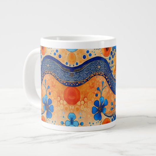 Mug à fleurs colorées (Devant gauche)