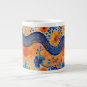 Mug à fleurs colorées (Devant)